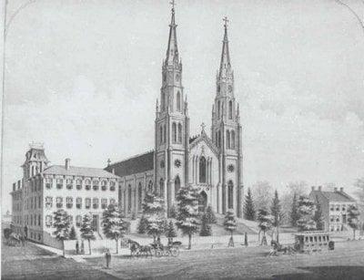 Cathedral lithograph from about 1900.