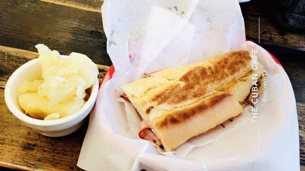 Traditional Cuban sandwich & Yuca