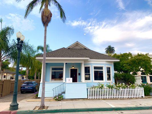 Our NEW location 609 Chapala - look  for the little blue house