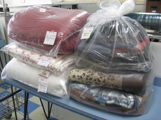 We specialize in caring for your laundry and bedding.