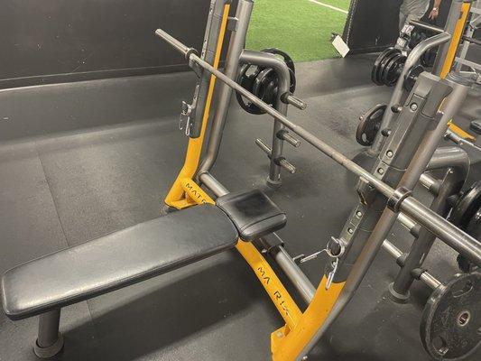 The bars on the benches pull forward and automatically retract. What?!?! No lift-off needed.