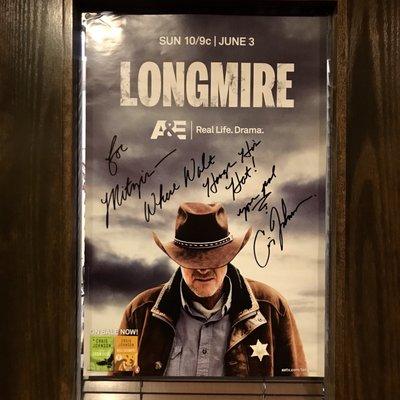 Craig Johnson delivered this himself, the shopkeeper is a huge fan of Longmire