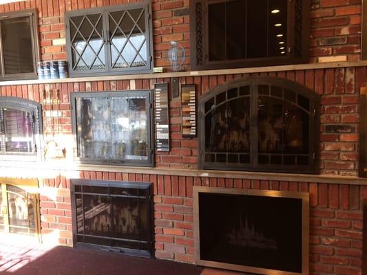 Fireplace doors