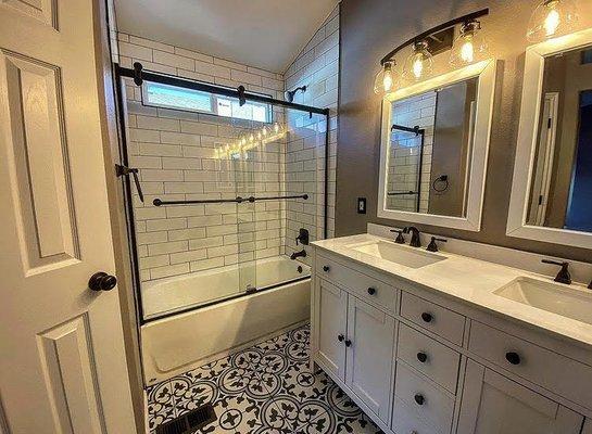 After photo of one of our favorite bathrooms!