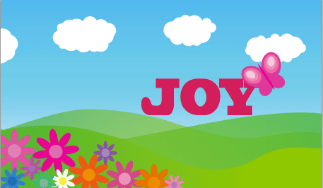 very joy! from falldark academy graphic design class!