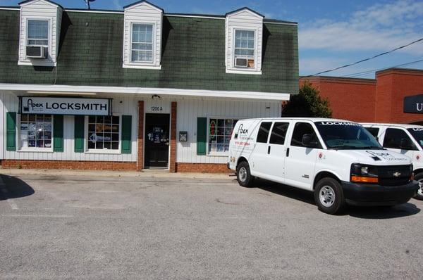 Our Retail Store in Apex on 55 close to US1. 1200 East Williams St., Suite A Apex, NC 27502