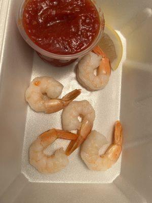 Very expensive shrimp cocktail