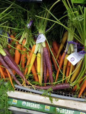 Organic carrots