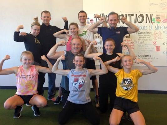 The family that does Cross Fit with Drew Skaggs and staff at The Shop stays together  Thank You Drew, Cody, and Jess!