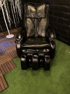 Massage chair we use for reflexology massage