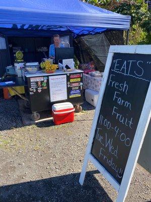 Our food cart setup!