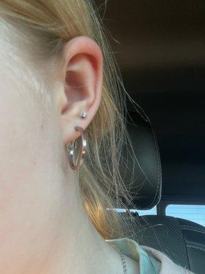 Double piercing