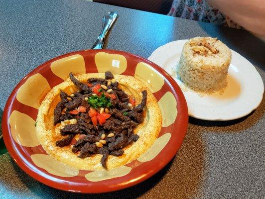 Beef Shawarma Hummus at Ameera