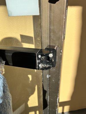 This was the lock of the side door. Jesus.