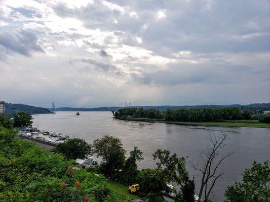 Downriver View of Hudson from Promenade Hill Park