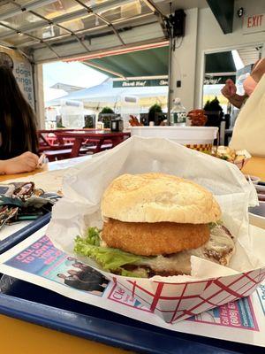 Gluten free bun turkey burger