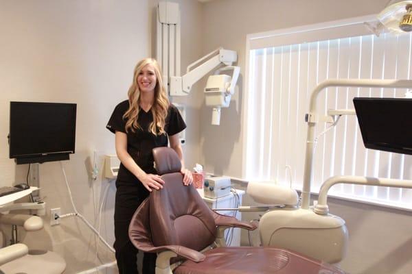 Kayla, RDH, our hygienist.