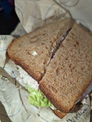 White Tuna on whole wheat yum