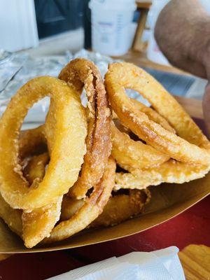 Crispy onion rings