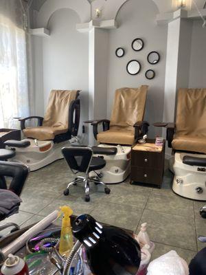 Pedicure area