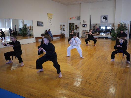 Children's Karate class.