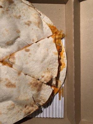 Buffalo chicken quesadilla