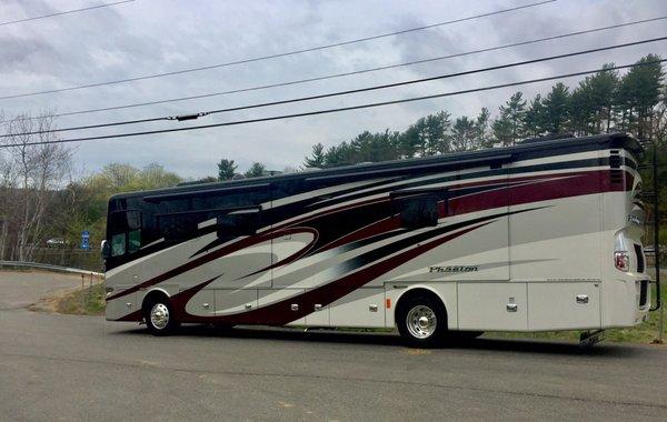 Another angle of Tiffin Phaeton Motorhome