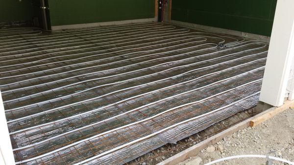 radiant flooring installation