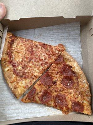 Pepperoni Pizza Slice Cheese Pizza Slice