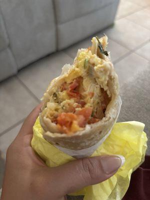 Sausage breakfast burrito?