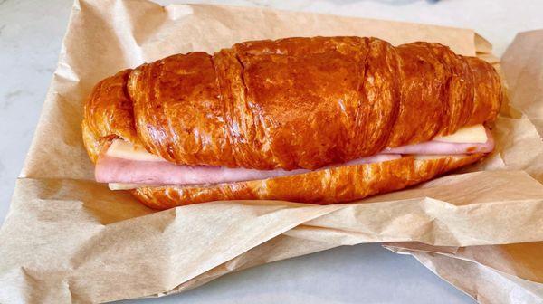 Ham & Cheese Croissant for Lunch.