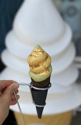 Matcha with 24K Gold