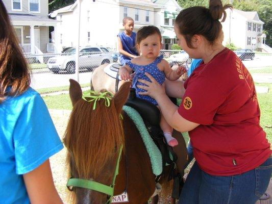 The petting zoo was a hit for our infants!