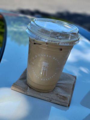 Iced honey latte