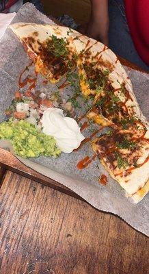 quesadilla con chorizo