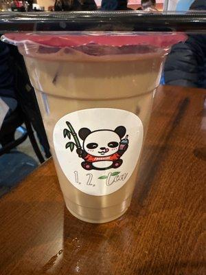 Okinawa milk tea 50% sweet..