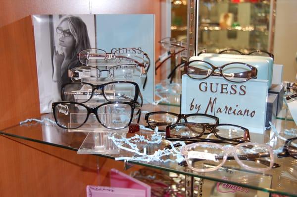 We stock a wide selection of designer eyewear including Guess by Marciano, Ray Ban, Joseph Aboud, Candies, Gant and more.