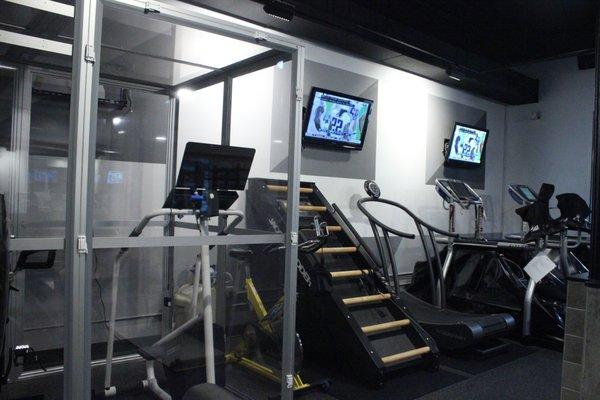 Hyperbaric Oxygen Therapy Chamber. Jacob's Ladder. Woodway Curve Treadmil. Alter G Anti-Gravity Treadmil.