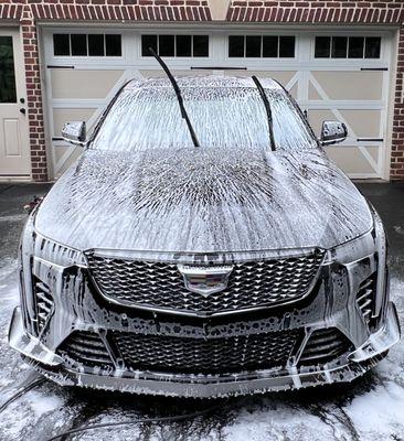 Cadillac CT4-V Blackwing. Front Fender Carbon Fiber. Full Ceramic Coating. Ducky Detailing New Car Protection Services.