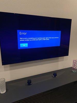 DVR error message