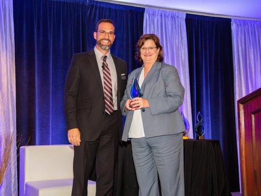 The 2019 President's Award was presented to Omega Senior Living COO, Lynn Lavallee