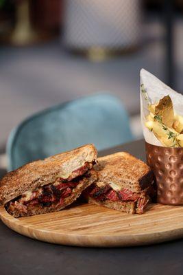 Wagyu Pastrami - Rye Bread, Arethusa Farms Crybaby Swiss and Homemade Dijonnaise
Enjoy every Wednesday and Friday