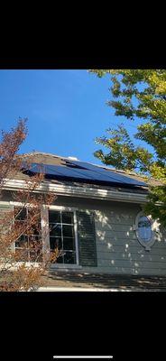 My house and the solar Evergreen installed