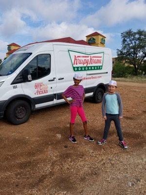 Cute little donut workers