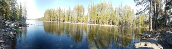 View of Triangle Lake from our campsite.