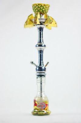 Our Custom Made Egyptian Hookah with our famous Tobacco Stuffed Pineapple Bowl