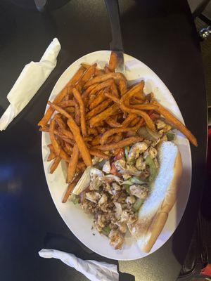 Chicken Philly light cheese