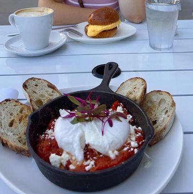 Shakshuka and Breakfast sandwich