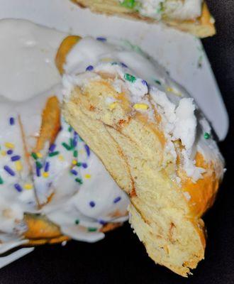 Traditional King Cake Slice