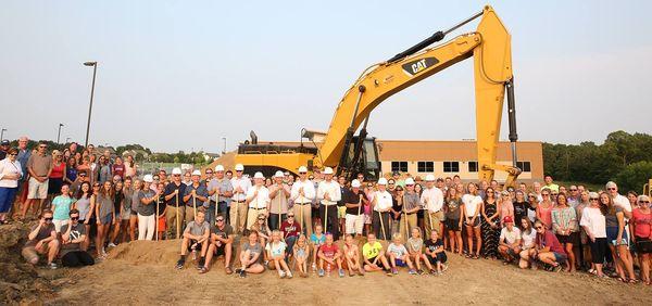 Groundbreaking ceremony at Southwest Christian School in Chaska, MN